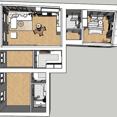 Royal Matejko - Luxury 3 Bedroom In The Old Town Apartman Krakkó